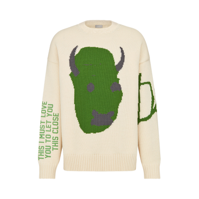 Dior x Cactus Jack Oversized Sweater 'Ecru'