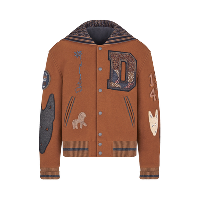 Dior x Cactus Jack Baseball Blouson 'Coffee Brown'