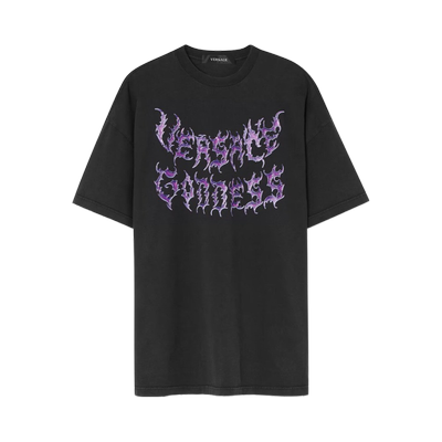 Versace Goddess Logo T-Shirt 'Black'