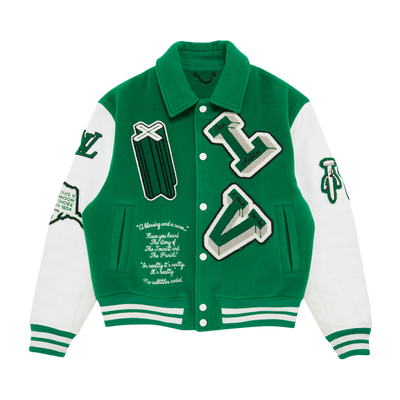 Louis Vuitton Varsity Jacket In Green