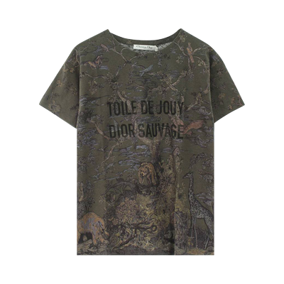 Dior Toile De Jouy T-Shirt 'Khaki'