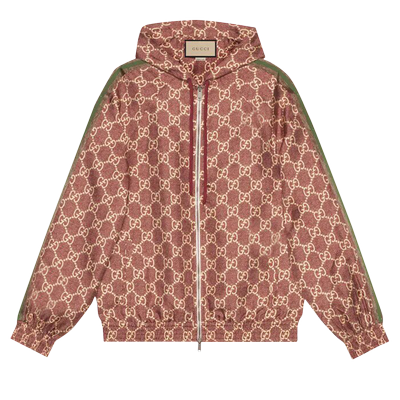 Gucci Logo Silk Jacket 'Sweet Berries/Rose'