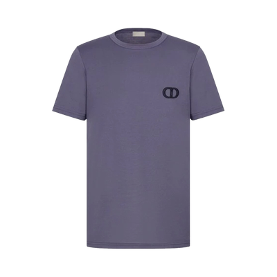 Dior CD Icon Embroidered T-Shirt 'Purple'