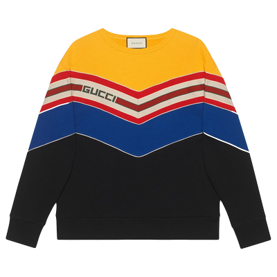 Gucci Chevron Stripe Sweatshirt 'Multicolor'