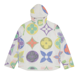 Louis Vuitton Colorful Jumbo Monogram Windbreaker Rain Coat