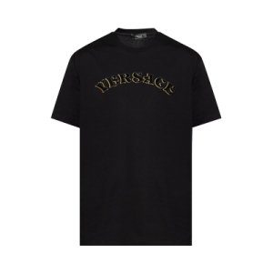 Versace Embroidered Jersey T-Shirt 'Black'