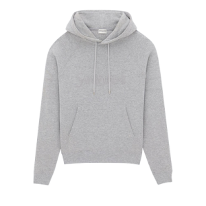 Saint Laurent Tonal Vintage Logo Hoodie 'Gris Chine'