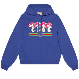 Gucci Jersey Hooded Sweatshirt 'Blue'