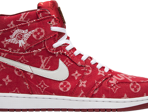 Red Ribbon Recon x Air Jordan 1 Retro High 'Supreme & Louis Vuitton' Custom