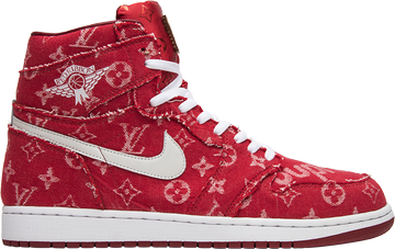 Red Ribbon Recon x Air Jordan 1 Retro High 'Supreme & Louis Vuitton' Custom