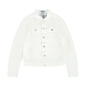 Dior Arsham Newspaper Denim Jacket 'White'