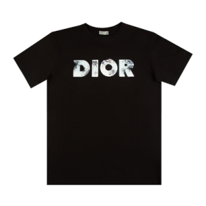 Dior x Daniel Arsham Eroded Logo 3D Print Tee 'Black'