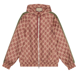 Gucci Logo Silk Jacket 'Sweet Berries/Rose'