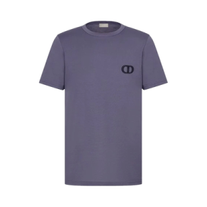 Dior CD Icon Embroidered T-Shirt 'Purple'